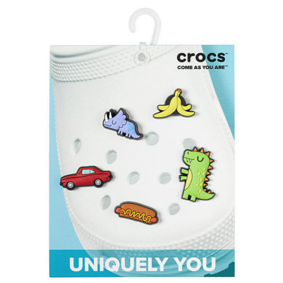 Crocs Uniquely You Kids Unisex Young Boy Cartoons Jibbitz Shoe Charms, 5-Pack - Picture 4 of 6